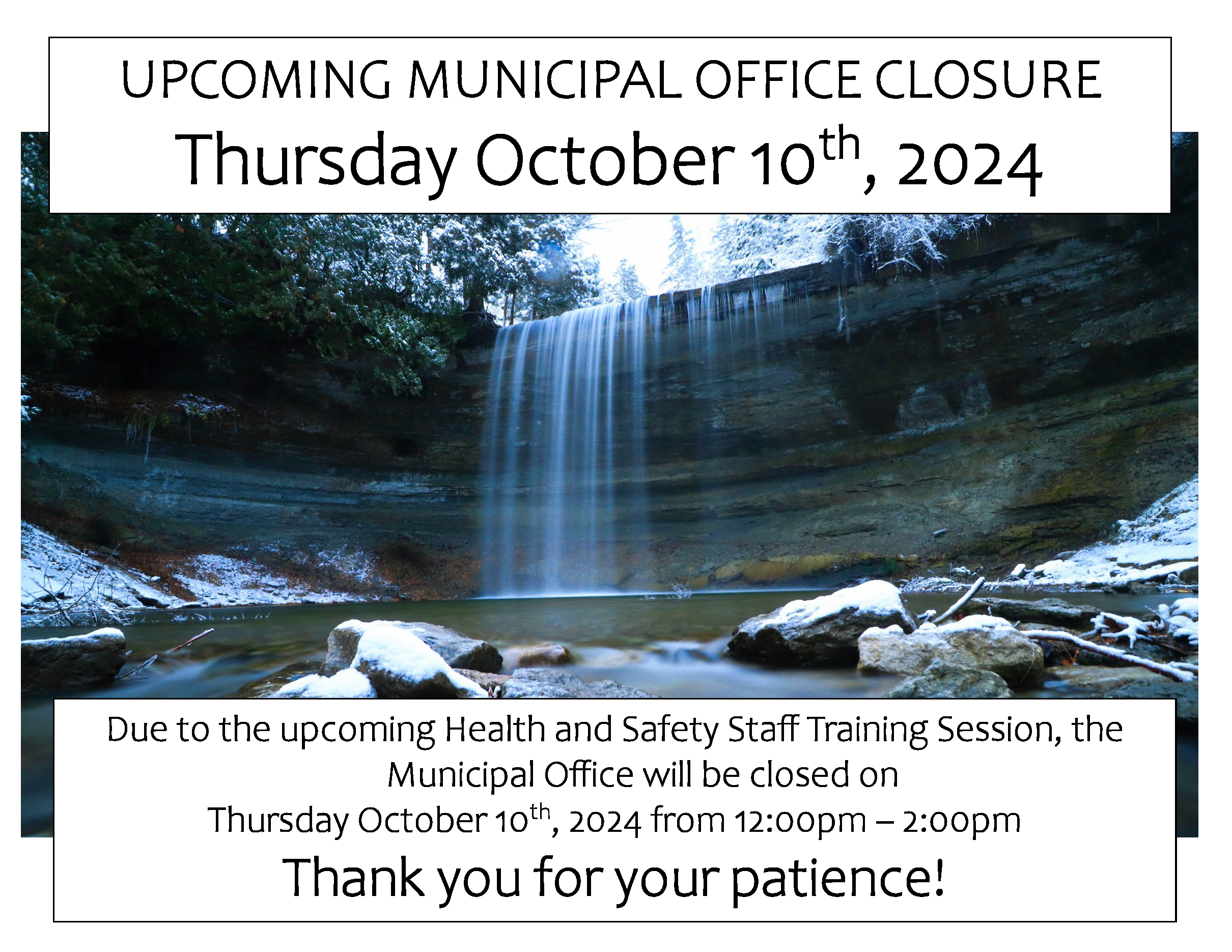 Upcoming Office Closure