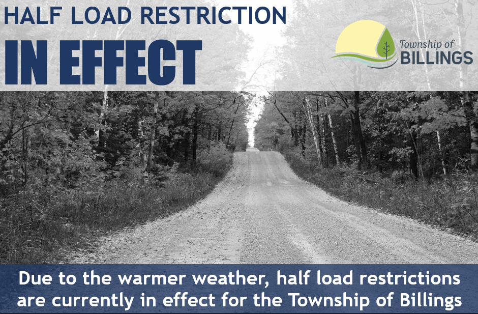 Half Load Restriction In Effect